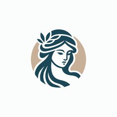 Aphrodite Goddess of Beauty Logo