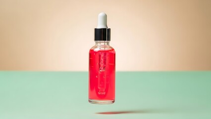 Elevate your skincare ritual with this vibrant serum bottle for a youthful, radiant glow and healthy skin