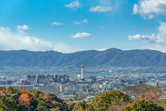 The most beautiful viewpoint of kyoto tower in Kyoto, Japan.
- Powered by Adobe