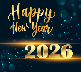 Ideal for New Year cards, social media posts, event promotions, banners, and digital marketing materials welcoming the year 2026.