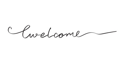 welcome text font calligraphy hand written lettering script black color object welcome greeting card business holiday  banner message welcome hospital hello welcome business business label banner card