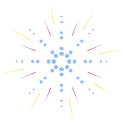 abstract colorful fireworks starburst lights 