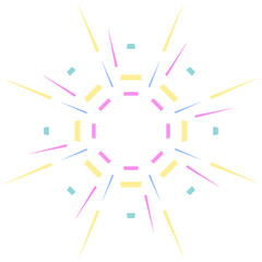 abstract colorful fireworks starburst lights 