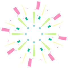 abstract colorful fireworks starburst lights 