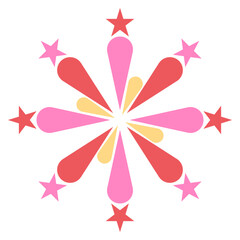 abstract colorful fireworks starburst lights 