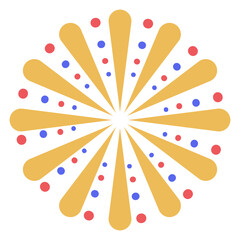 abstract colorful fireworks starburst lights 