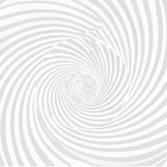 Gray and White Hypnotic Spiral Pattern Background.