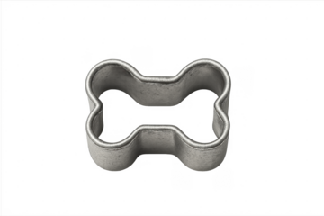 Metal dog bone cookie cutter for baking treats