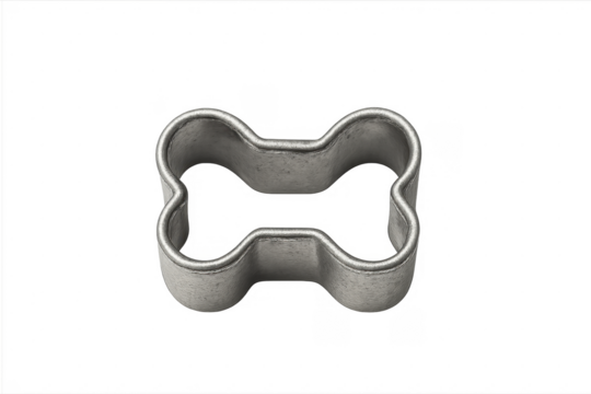 Metal dog bone cookie cutter for baking treats
