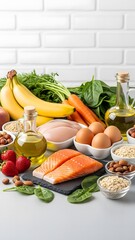 Healthy Food Selection for Balanced Diet and Wellness.