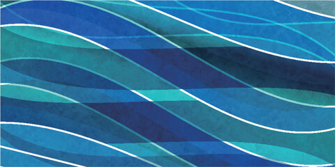 Obraz premium 和柄 青 模様 背景