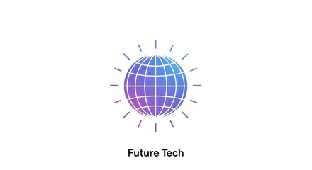 Future Tech Global Innovation A Dynamic Logo Representing Global Technology and Innovation