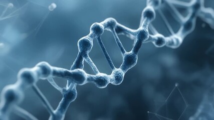 Stunning close-up of DNA strands showcasing molecular biology and genetic research concepts - Powered by Adobe