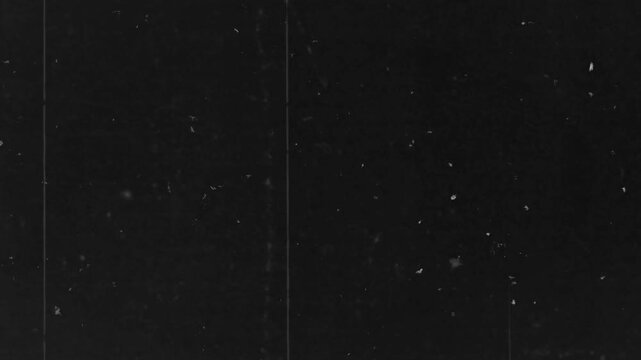 Black Background With Overlay Of White Scratches And Retro Film Dust