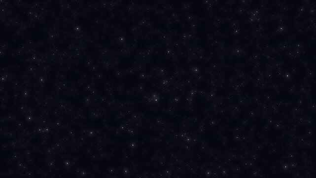 星が瞬く幻想的な宇宙の背景動画　輝く星空が広がる美しいCG映像
