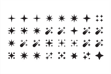 Shooting Star and Comet Graphics for Creative Layouts and Visual Highlights