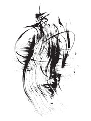 Abstract composition. Grunge texture. Art brush stroke. Abstract background