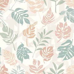 Fototapeta premium seamless pattern with flowers