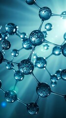 Molecular Structure Illustration - A Detailed Look at Chemical Bonds.