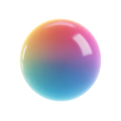 Fototapeta premium Iridescent sphere with gradient colors perfect for backgrounds and design elements shining isolated on a black backdrop creating a visually captivating effect