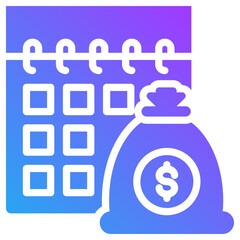 Salary day icon for employment, business, website, application, printing, document, poster design, etc