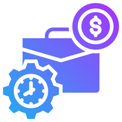 Part time icon for employment, business, website, application, printing, document, poster design, etc