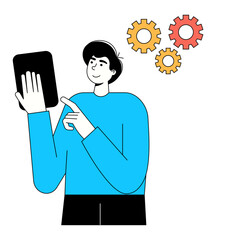 Digital Business Concept Illustration