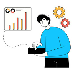 Digital Business Concept Illustration