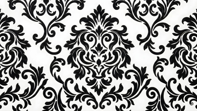 Elegant Pattern Design: A close-up view unveils an ornate design, a sophisticated arrangement of intricate floral elements, creating a captivating visual texture and vintage allure.