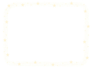 星のキラキラフレーム素材