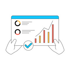 Digital Business Woman Concept Illustration