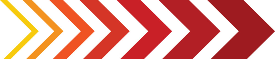 red arrow. dynamic moving arrow representing speed, acceleration, fast. transparent and vector illustration. red and white stripes background