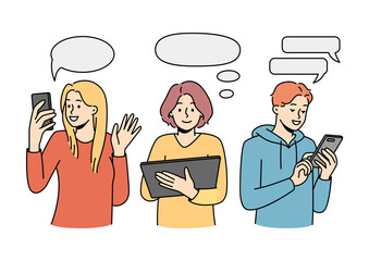 Female Giving a Presentation or Instruction via Computer to Virtual Colleagues 