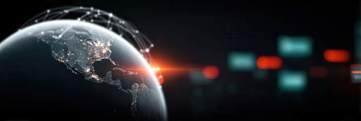 Scientists integrate satellite imagery into computing software, graphics reveal patterns, vision sensors detect anomalies, and firewall protects the database from cyber threats