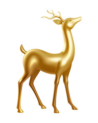 deer isolated on white