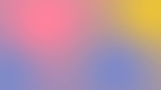 Pink, blue and yellow abstract gradient background.