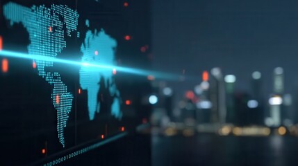 Computing software transforms satellite imagery into graphics, vision AI interprets anomalies, and firewall protects the database