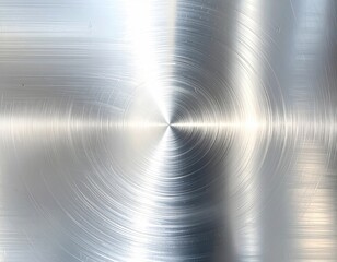 Shiny metal texture with concentric, brushed finish