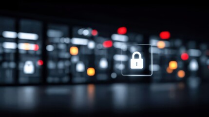 The server runs quantum software that safeguards the database and firewall, while marketing vision tools enhance client engagement across platforms