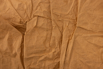 Abstract old wrinkled brown crumpled paper texture background