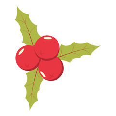 Christmas Holly Berries Element