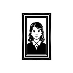 girl with frame