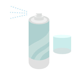 スプレー缶のイラスト／美容・生活用品に使えるデザイン