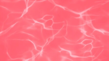 Abstract background or texture with a soft, watery appearance, featuring a vibrant coral or red color with white, vein-like patterns