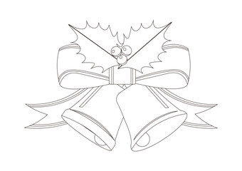 クリスマスベルの線画