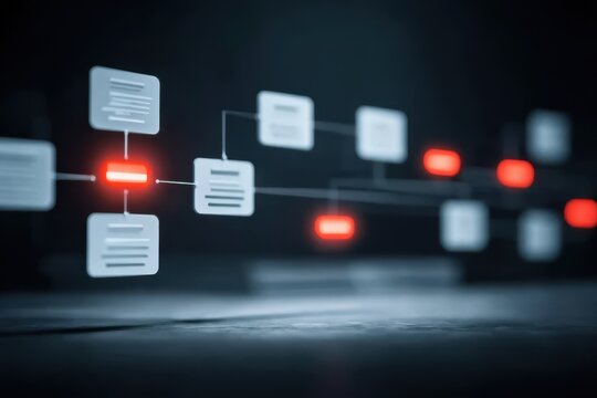 The system grows when a contract is checked and enforcement agents maintain each document while developers secure controlled nodes awaiting approval for the final deal