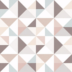 Neutral Geometric Triangle Seamless Pattern