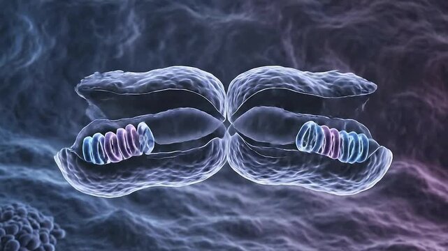 Close Up Of A Helical Bacterium With Internal Structure In A Medical Laboratory Environment Demonstrating Cellular Biology And Microbiology Concepts