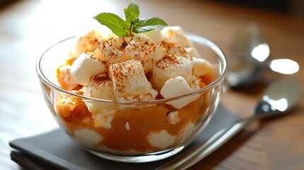 Sweet potato casserole with marshmallows