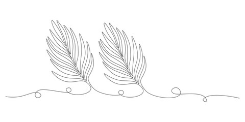 continuous palm leaf line.eps